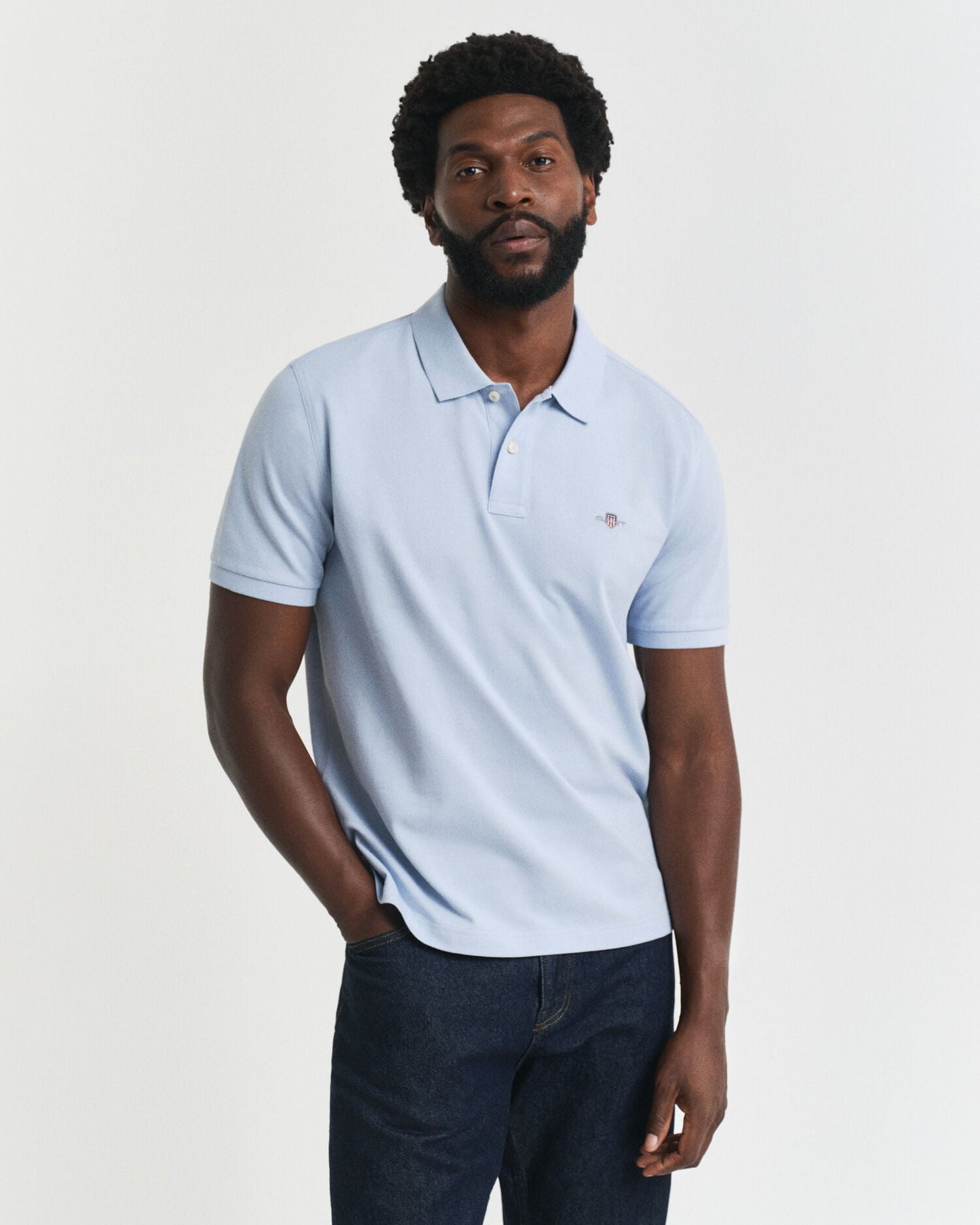Regular Fit Shield Pique-Poloshirt