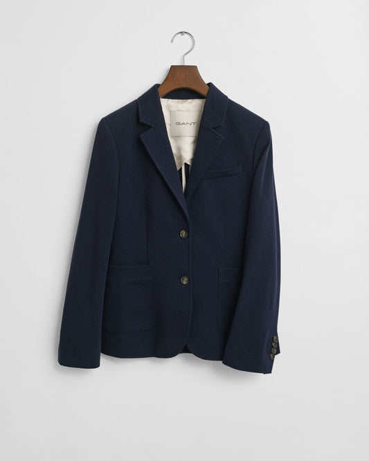 Blazer en piqué coupe ajustée