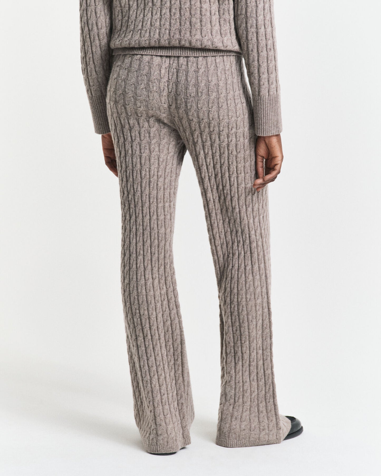 Kabelstrickhose aus Wolle