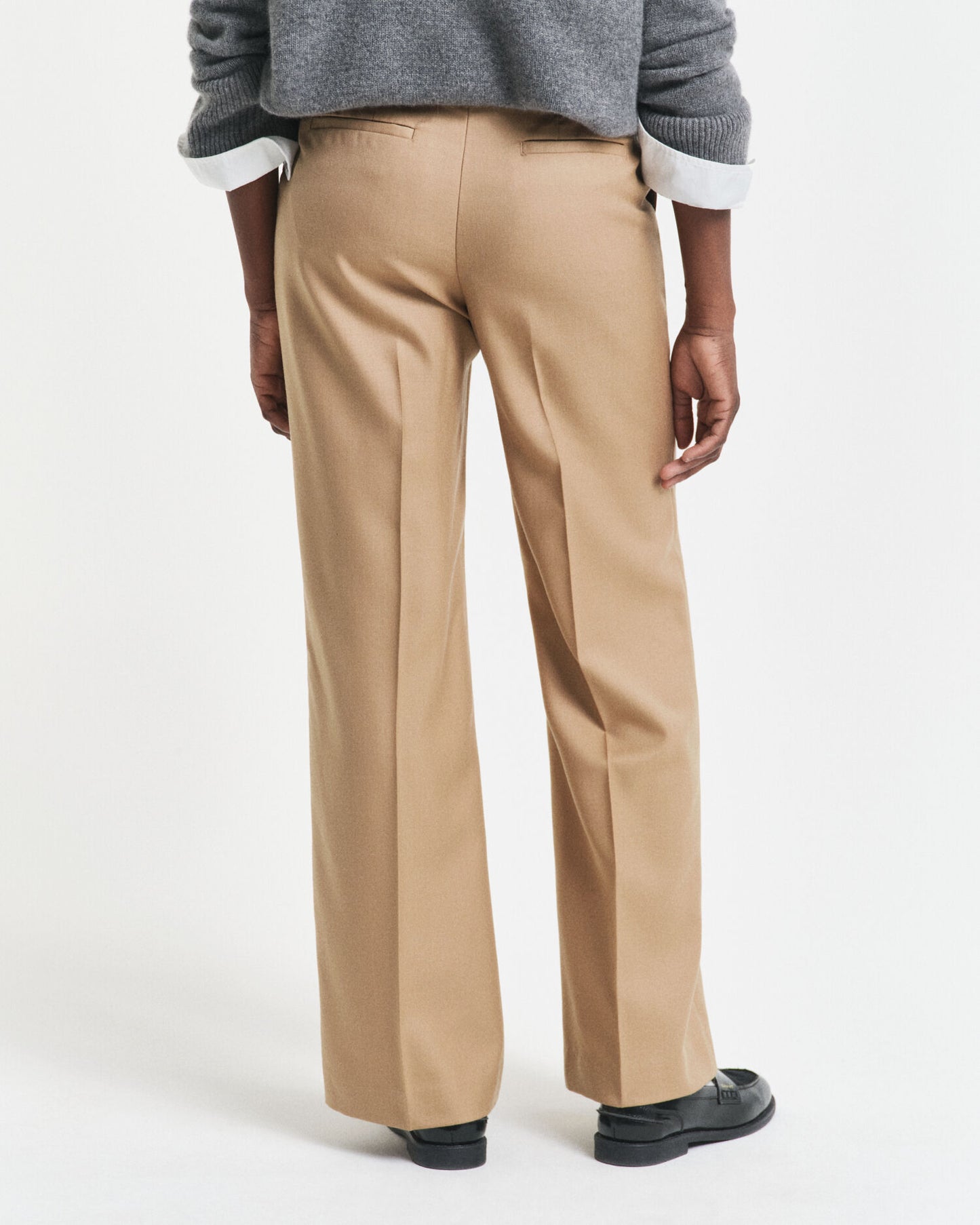 Pantalon ajusté en mélange de laine