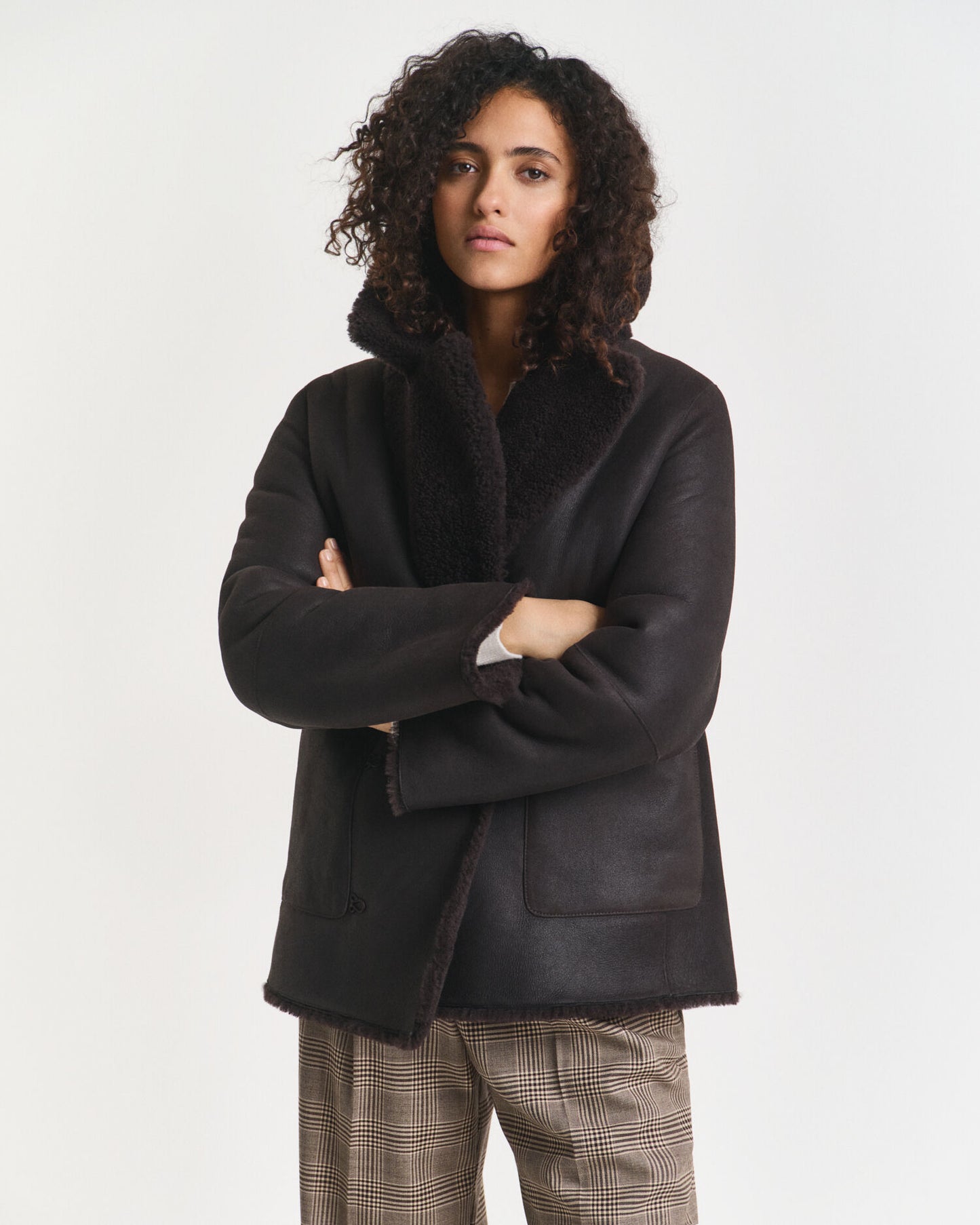 Wende-Lammfell-Cabanjacke