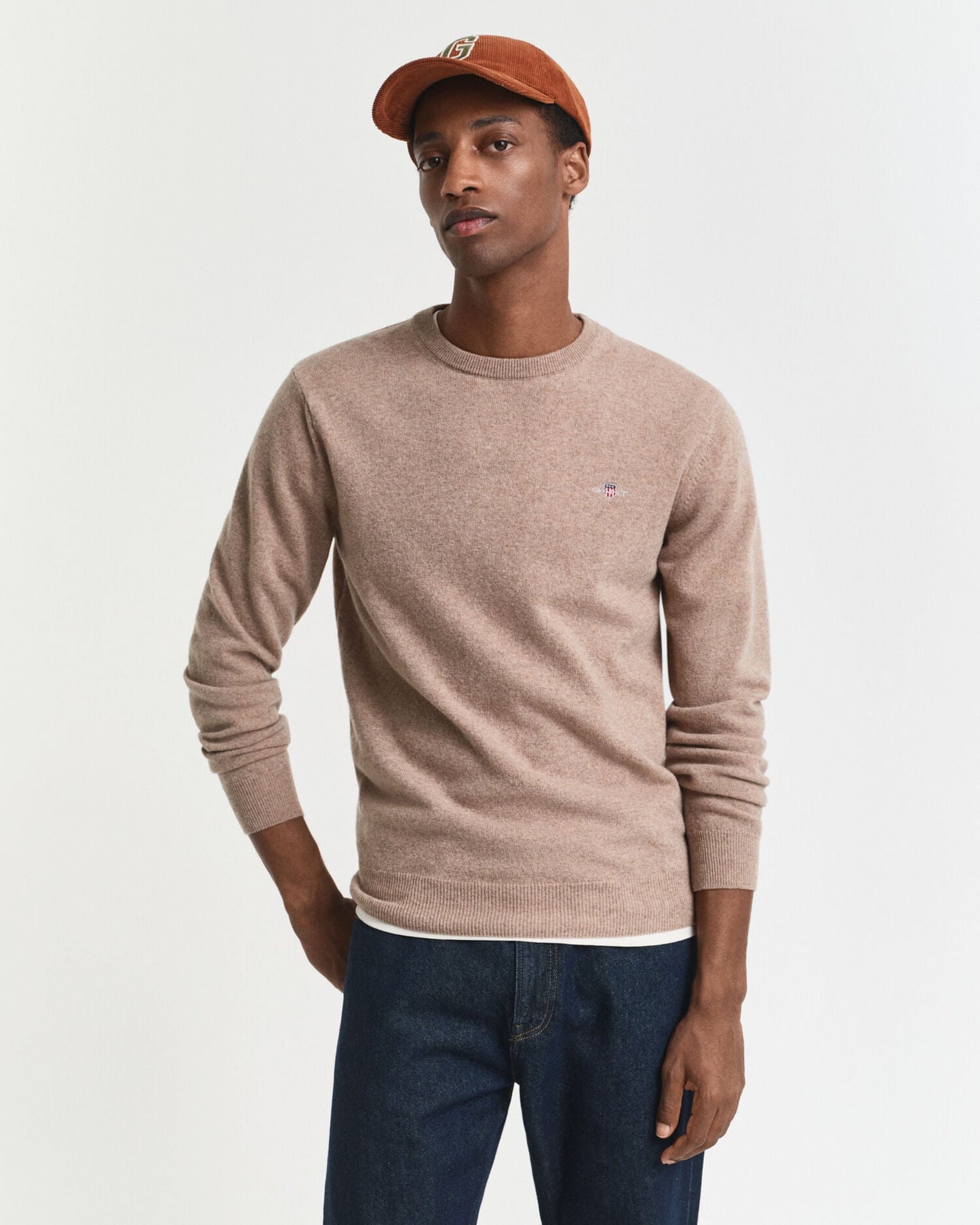 Pull ras du cou en laine d'agneau superfine