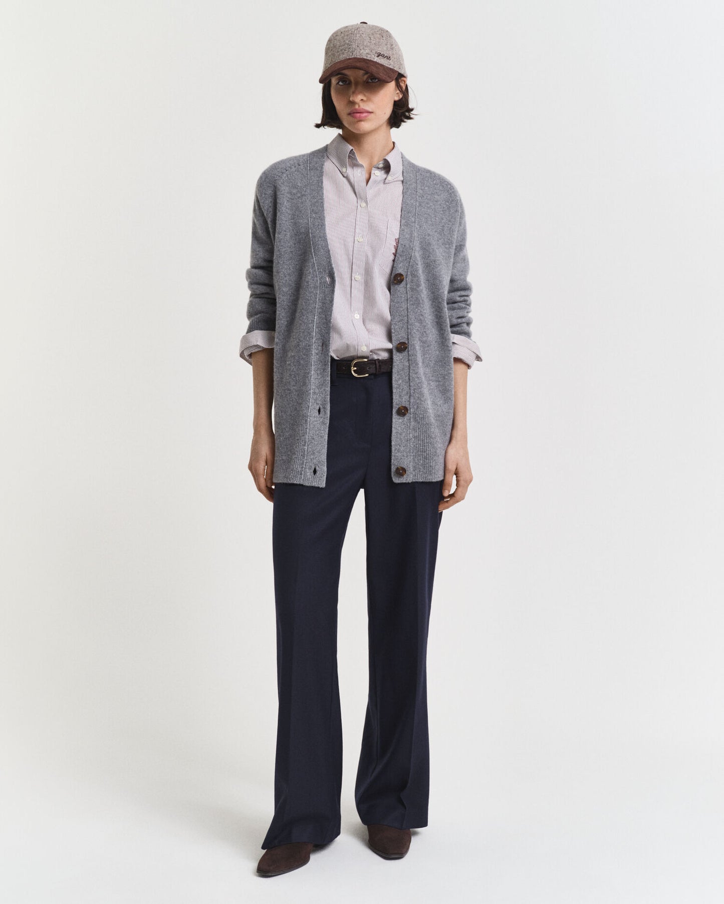 Pantalon ajusté en mélange de laine