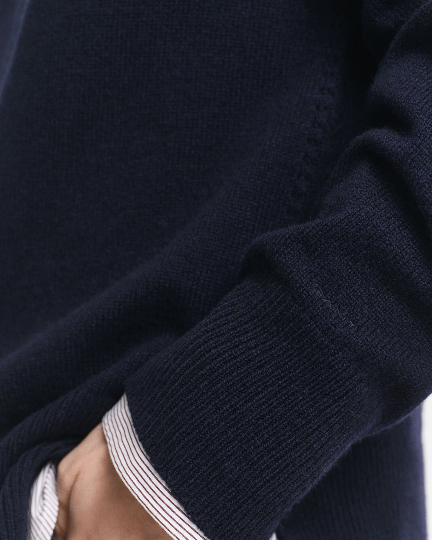 Pullover aus weichem Wolle-Kaschmir-Gemisch mit Rundhalsausschnitt