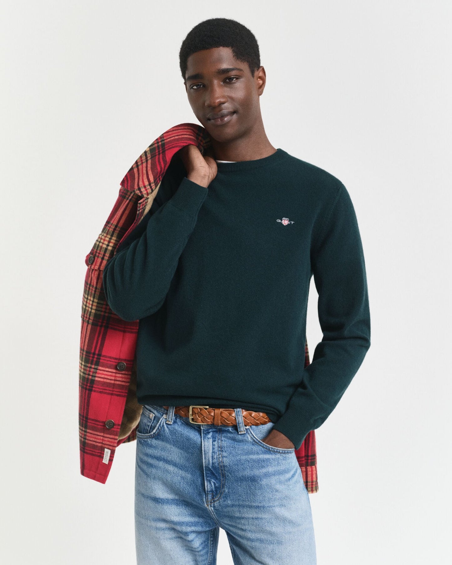 Pull ras du cou en laine d'agneau ultra-fine