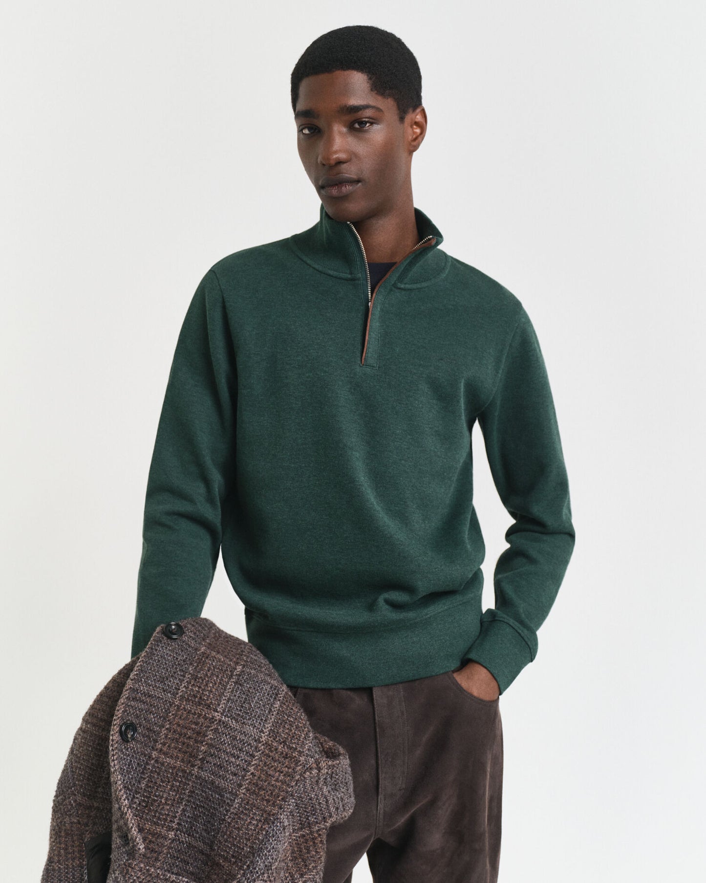 Sweat-shirt Sacker Rib à demi-glissière