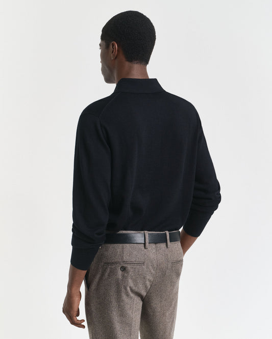 Polo en laine mérinos extra fine