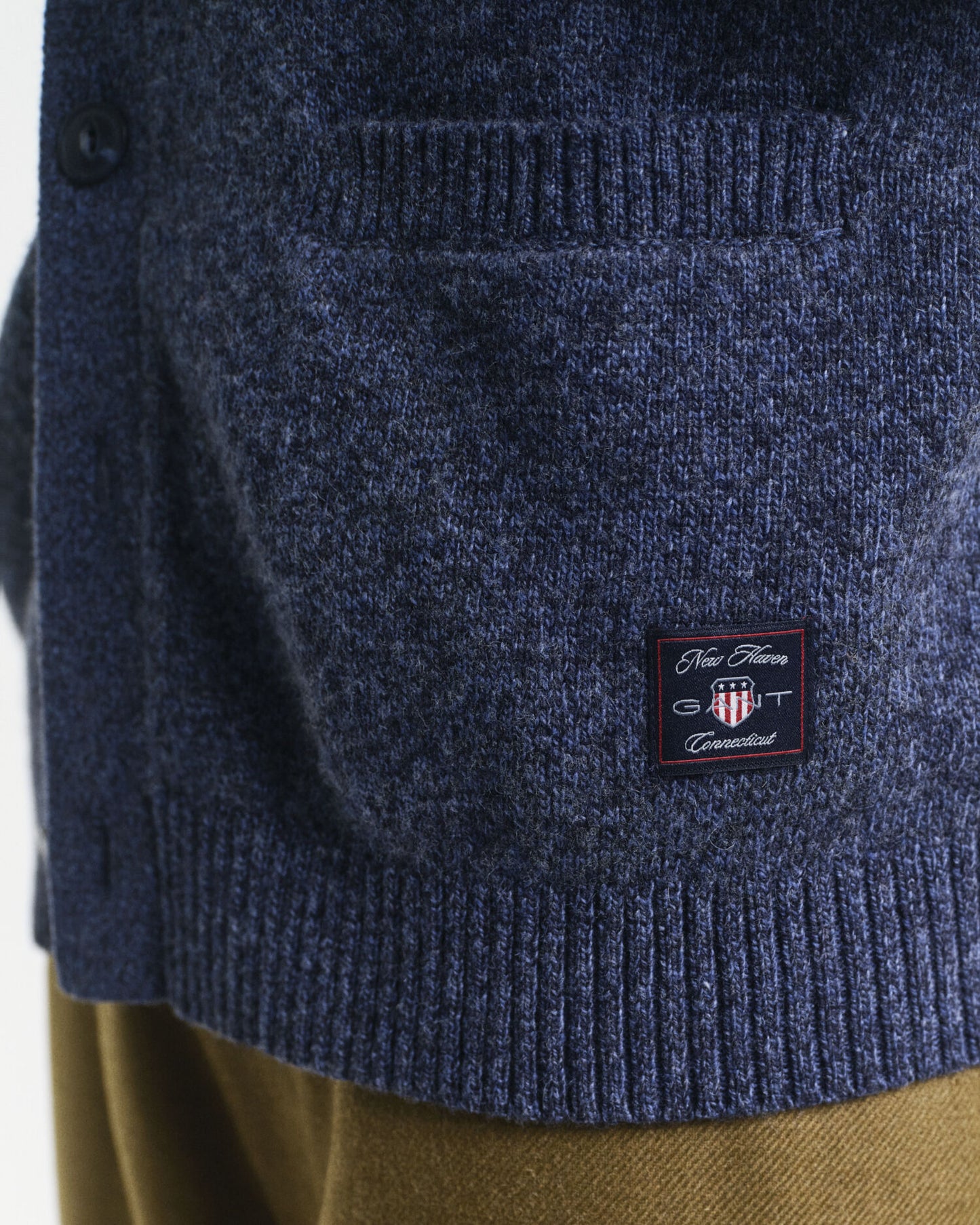 Gilet mouliné en mélange de laine