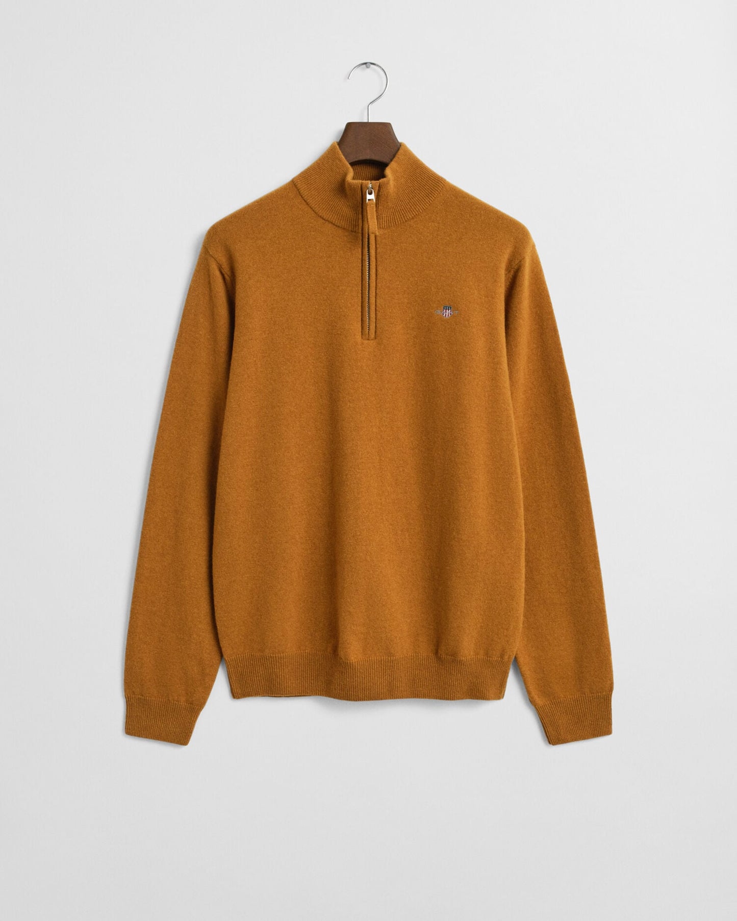 Pull demi-zippé en agneau super fin