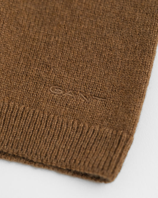 Pull à col rond et manches courtes en lambswool extrafin