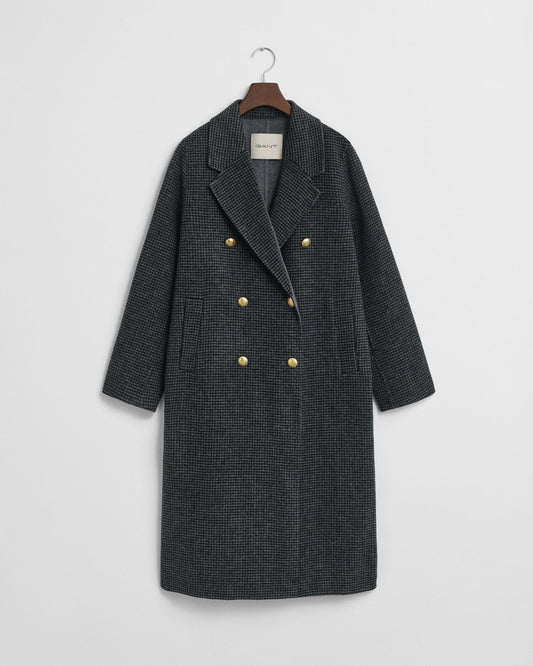 Manteau à carreaux cousu main