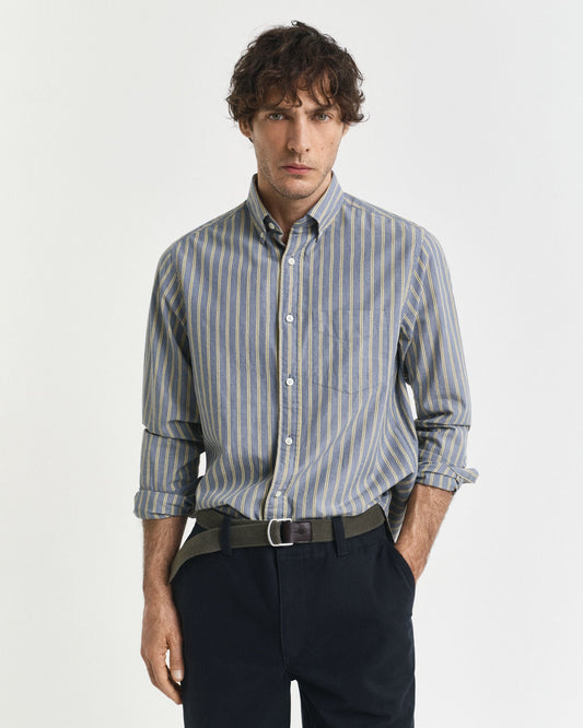 Chemise Popeline Rayée Archive Coupe Droite
