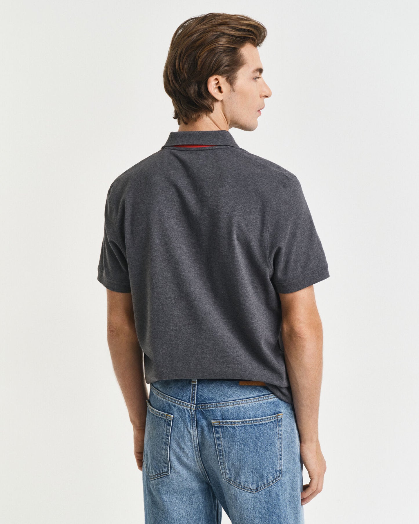 Polo en piqué contrastant
