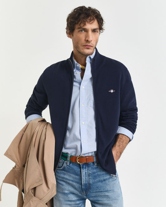 Gilet zippé en coton décontracté